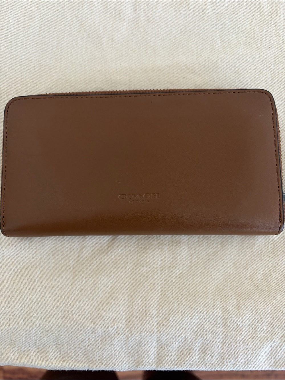 Coach Brown Pebbled Leather Shoulder Bag with Matching Brown Wallet - Picture 8 of 10